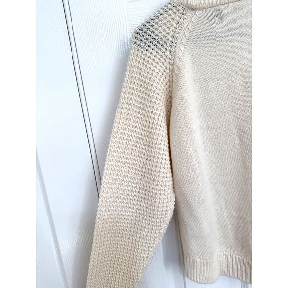 Vera Moda Chunky Cable Knit Off White Sweater in Womens Size S - Picture 9 of 9
